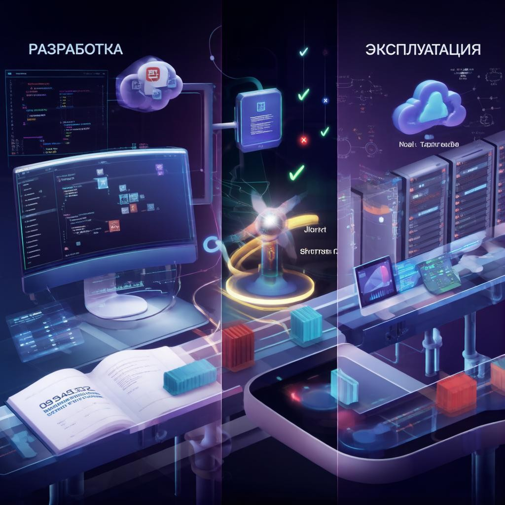 Разработчик пишет код на двух мониторах
